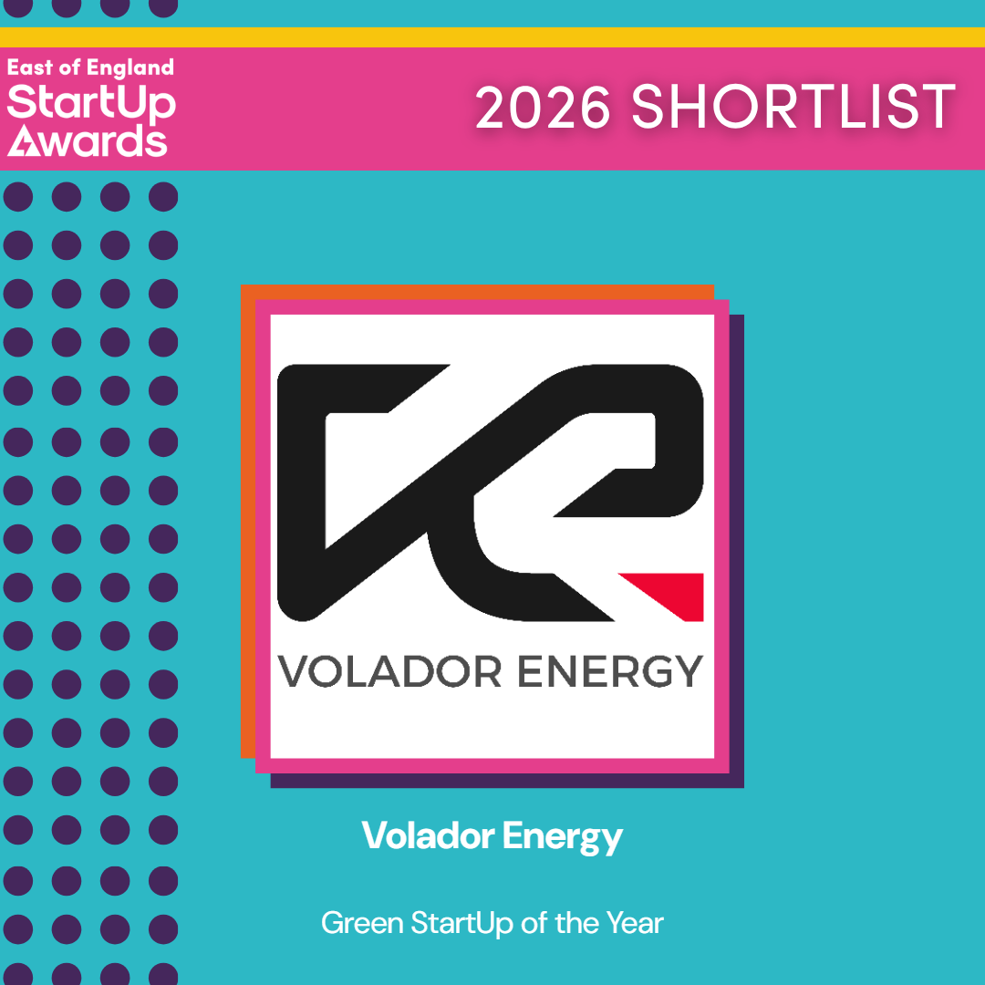 Volador Energy Named Regional Finalist — Green Start-Up of the Year, UK StartUp Awards 2026